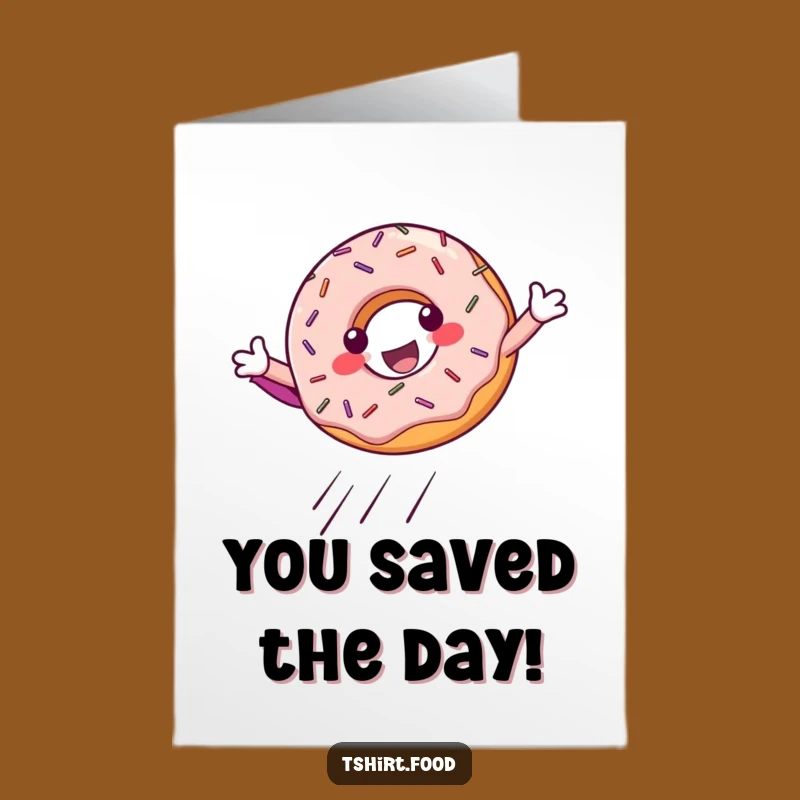 Free Printable Donut Congrats Card: Superhero Landing Downloadable Gift