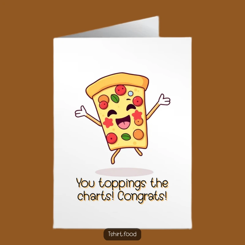 Free Printable Pizza Card: Victory Dance Slice for Hilarious Congratulations & Downloadable Celebration Gift