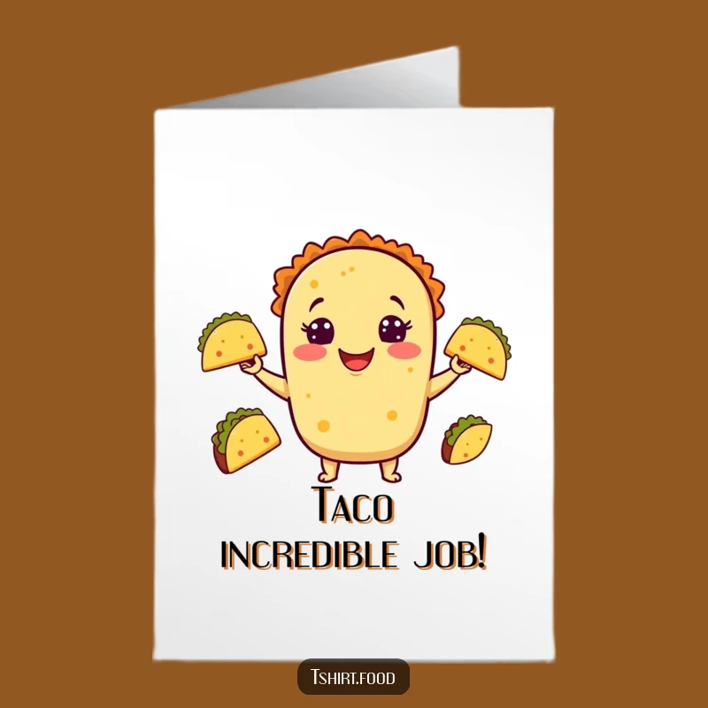 Free Printable Taco Congratulations Card: Hilarious Juggling Foodie DIY Downloadable Gift
