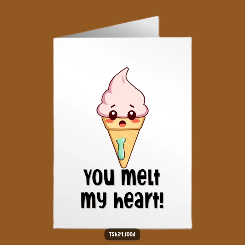 Free Printable Congrats Card: Ice Cream Shocked - Funny Downloadable Gift