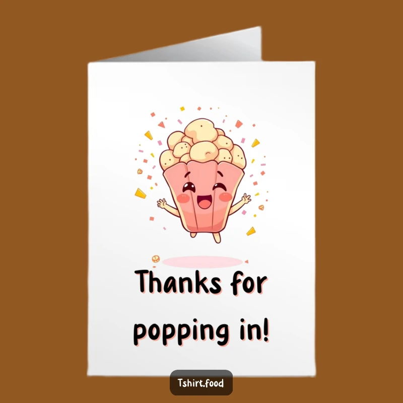 Free Printable Thank You Card: Popcorn Explosion Thanks - Funny Downloadable Gift!