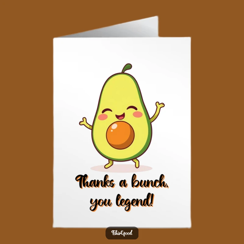 Free Printable Thank You Card: Winking Avocado Jig, Heartfelt Funny Downloadable Gift