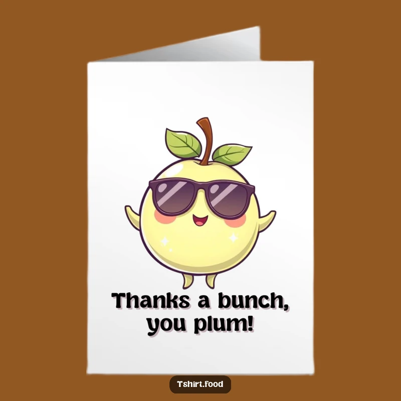 Free Printable Thank You Card: Winking Plum Appreciates You Hilariously!