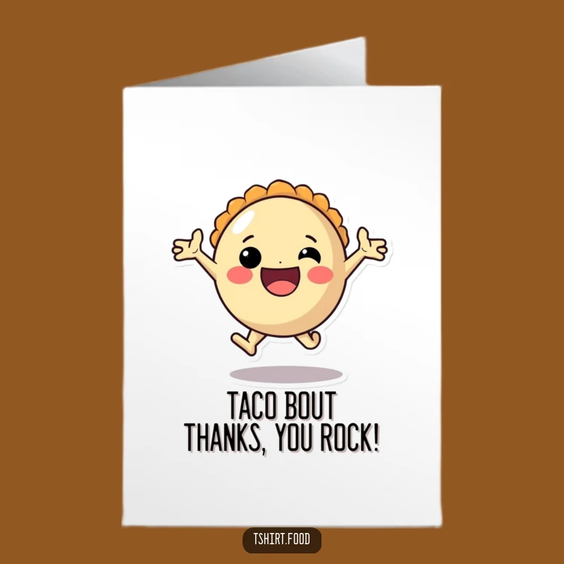 Free Printable Thank You Card: Taco's Thankful Leap!