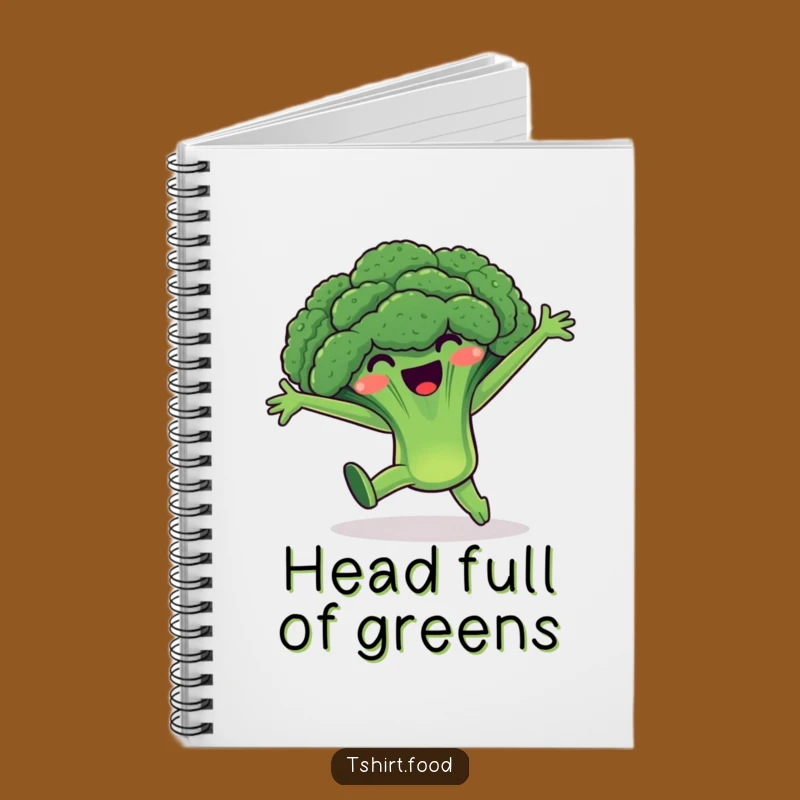 Funny Broccoli Cartwheel Notebook: Veggie Notes - Ideal Funny Gift for Writers
