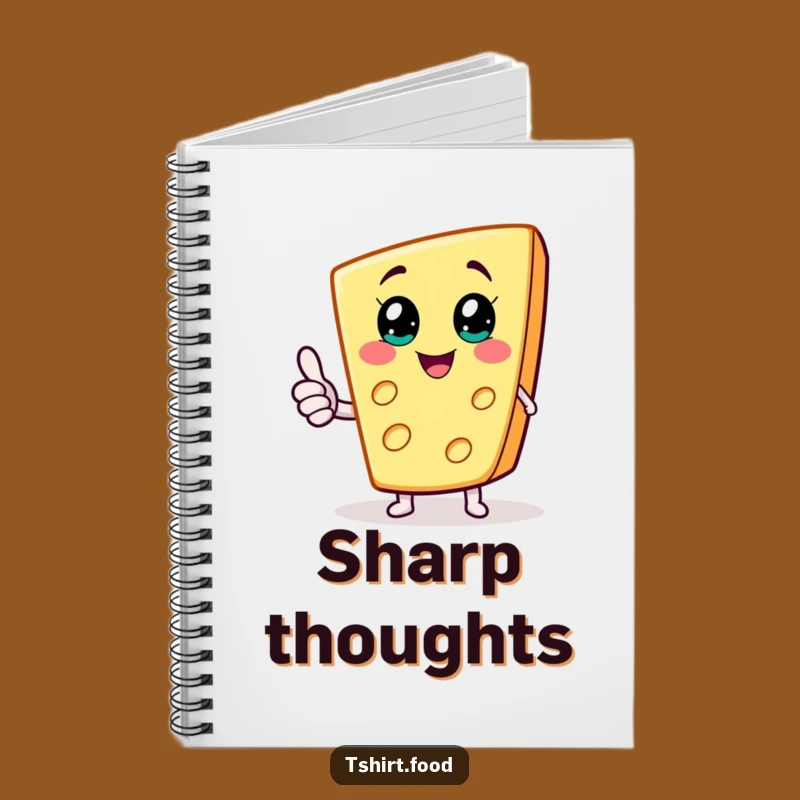 Funny Cheese Wedge Notebook, Jot Down Great Ideas, Cheesy Journal