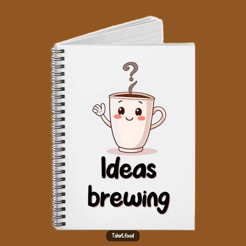 Funny Coffee Cup Notebook, Jot Down Your Questions, Funny Gift