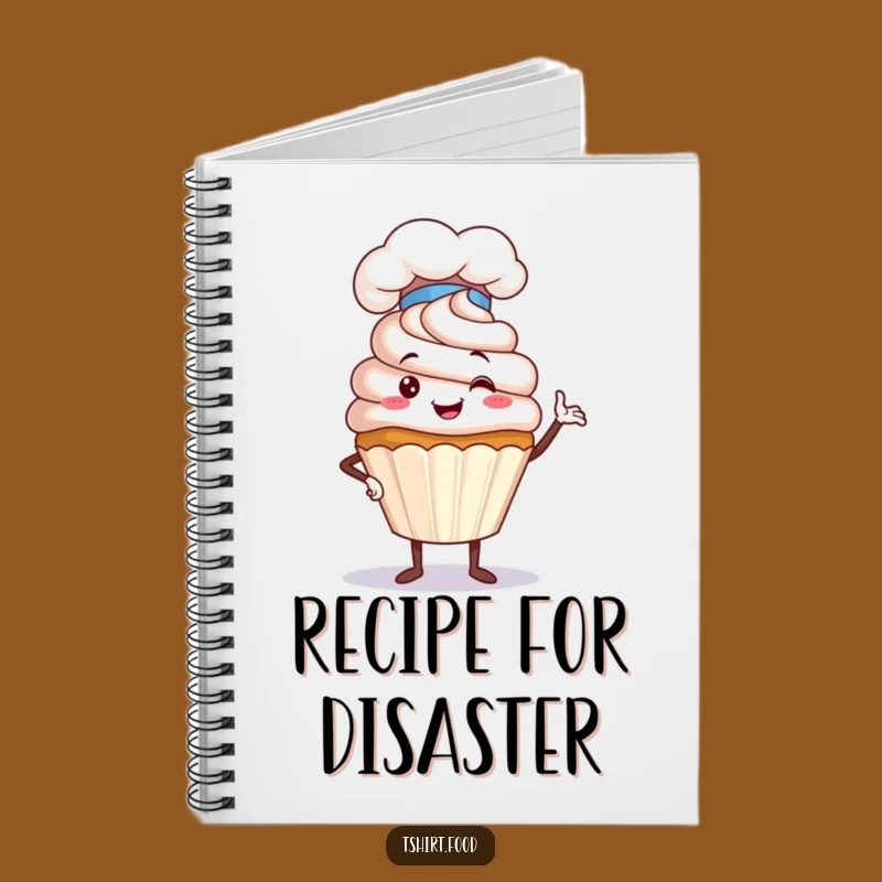 Funny Cupcake Chef Notebook - Jot Down Recipes with Culinary Flair