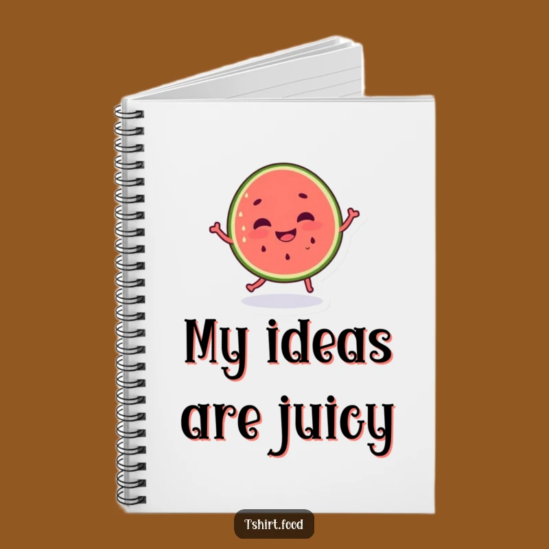 Funny Dancing Watermelon Notebook with Silly Grin, Journal for Humorous Ideas