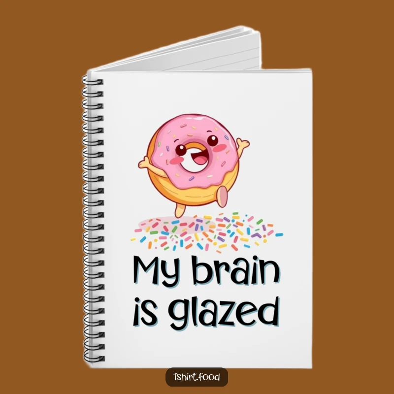 Funny Donut Sprinkle Leap Notebook - Jot Down Ideas with Sweet Flair