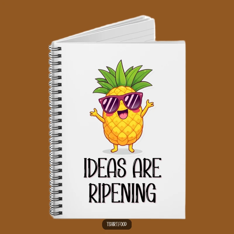 Funny Pineapple Shimmy Notebook: Jot Down Ideas with Tropical Flair