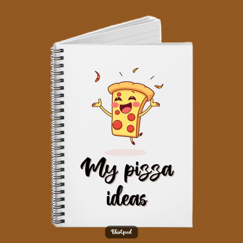 Funny Pizza Juggling Notebook: Gleeful Slice, Journal for Foodie Notes, Funny Gift