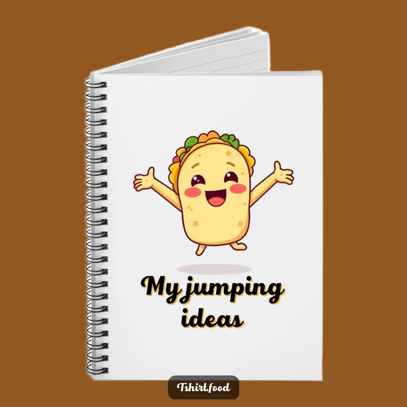 Funny Smiling Taco Joy Notebook - Perfect Funny Journal for Your Notes