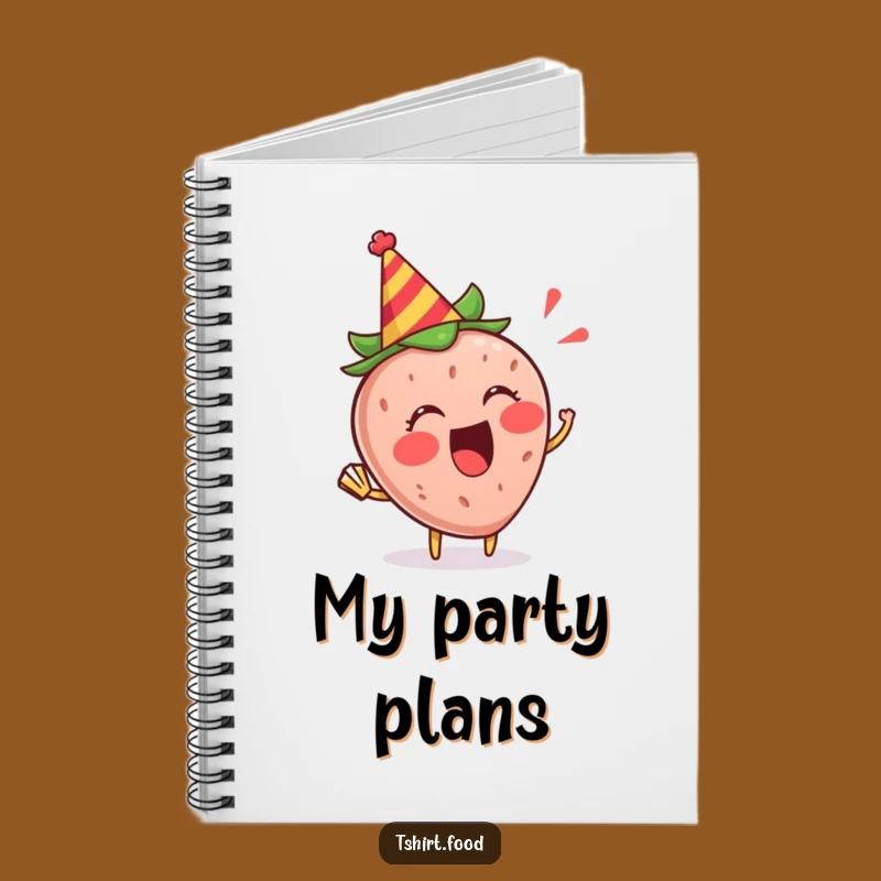 Funny Strawberry Party Notebook - Jot Down Festive Ideas, Celebration Diary Gift!