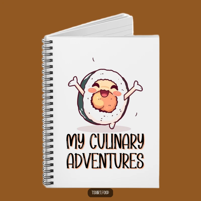 Funny Sushi Notebook: Cartwheeling Ideas Smoothly, Perfect Humorous Journal Gift