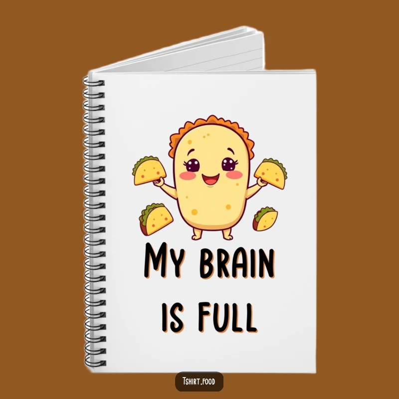 Funny Taco Juggling Notebook - Jot Down Ideas with Hilarious Foodie Flair