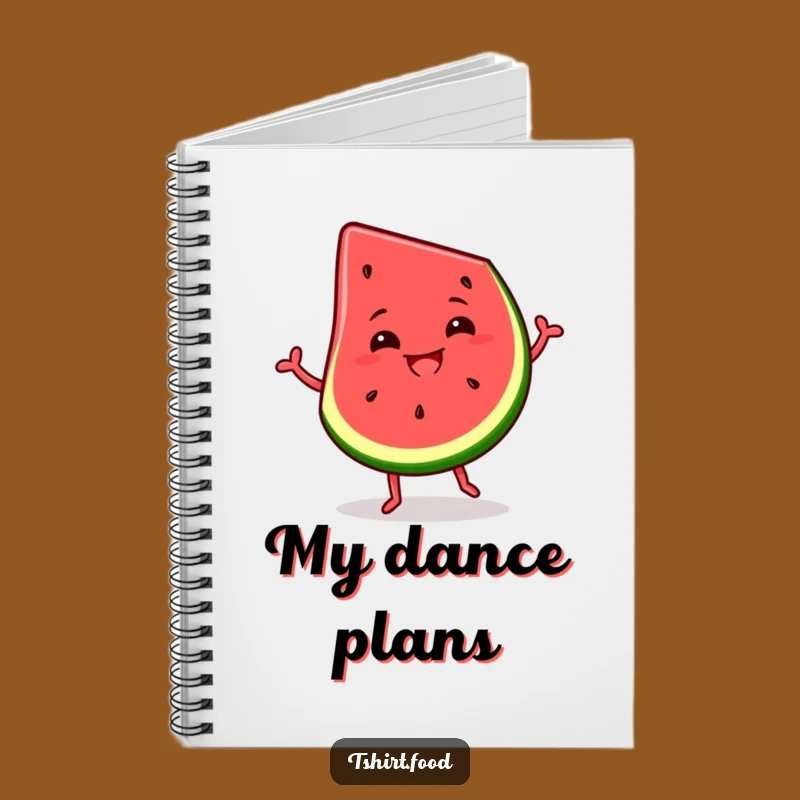 Funny Watermelon Slice Notebook: Journal of Dancing Fruit, Silly Grin, Gift!