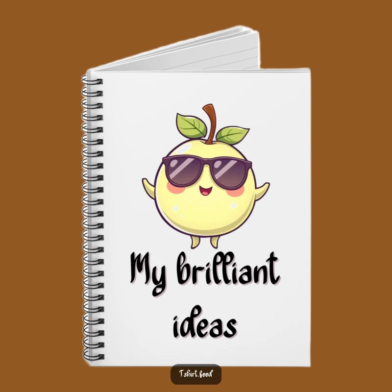 Funny Winking Plum Sunglasses Balancing Notebook: Jot Down Cool Ideas