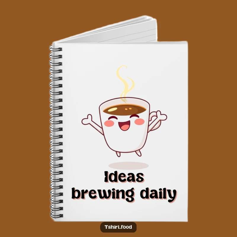 Funny Coffee Notebook: Jumping for Joy Smoothly, Perfect Humorous Journal Gift