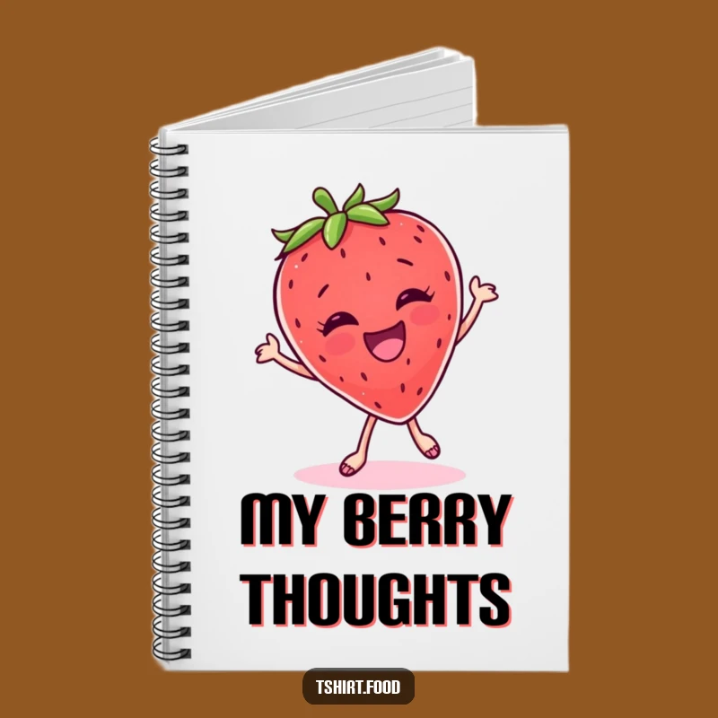 Funny Strawberry Dance Notebook: Jot Down Ideas with Fruity Fun