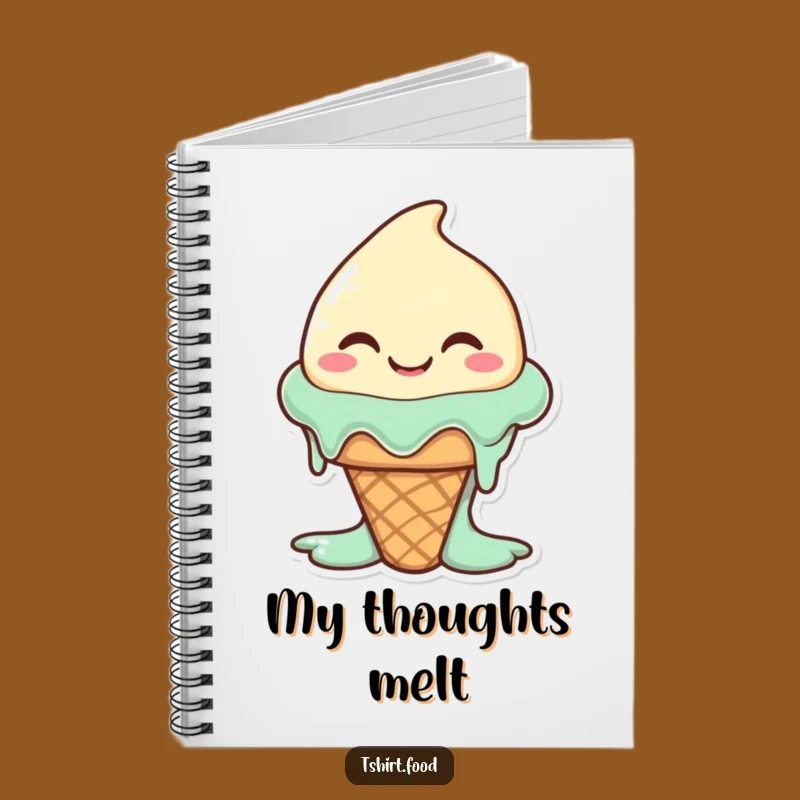 Funny Ice Cream Journal: Sweet Notes for Happy Thoughts