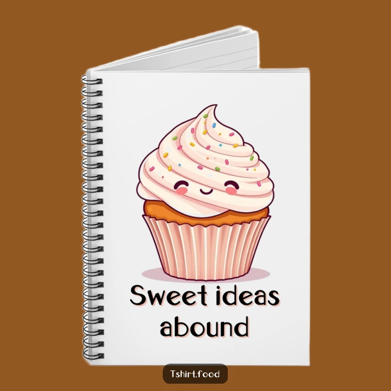 Funny Cupcake Confetti Notebook: Cheerful Jotter, Perfect Gift for Ideas