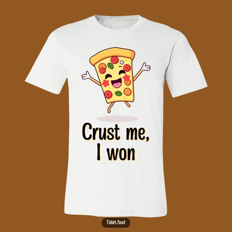 Funny Pizza Slice Victory Dance T-Shirt: Hilarious Foodie Apparel for Joyful Moments