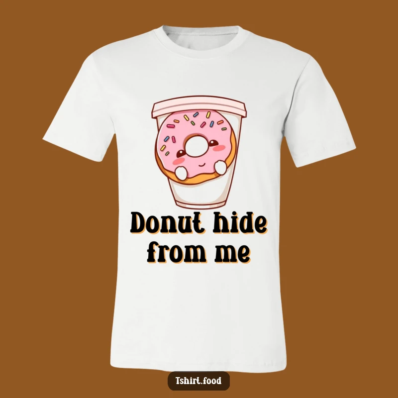 Funny Shy Donut T-Shirt - Cute Introvert, Great Funny Gift