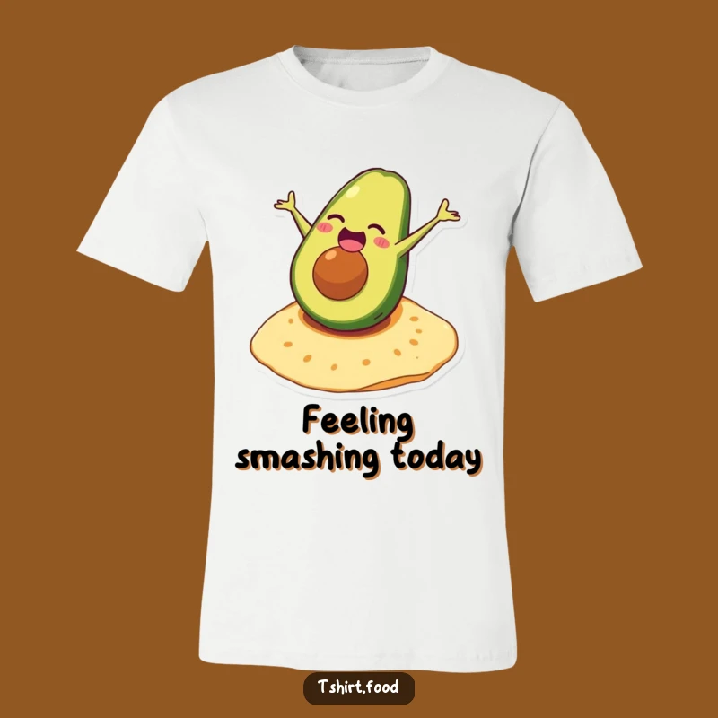 Funny Avocado Somersault T-Shirt: Quirky Foodie Tee for Laughs