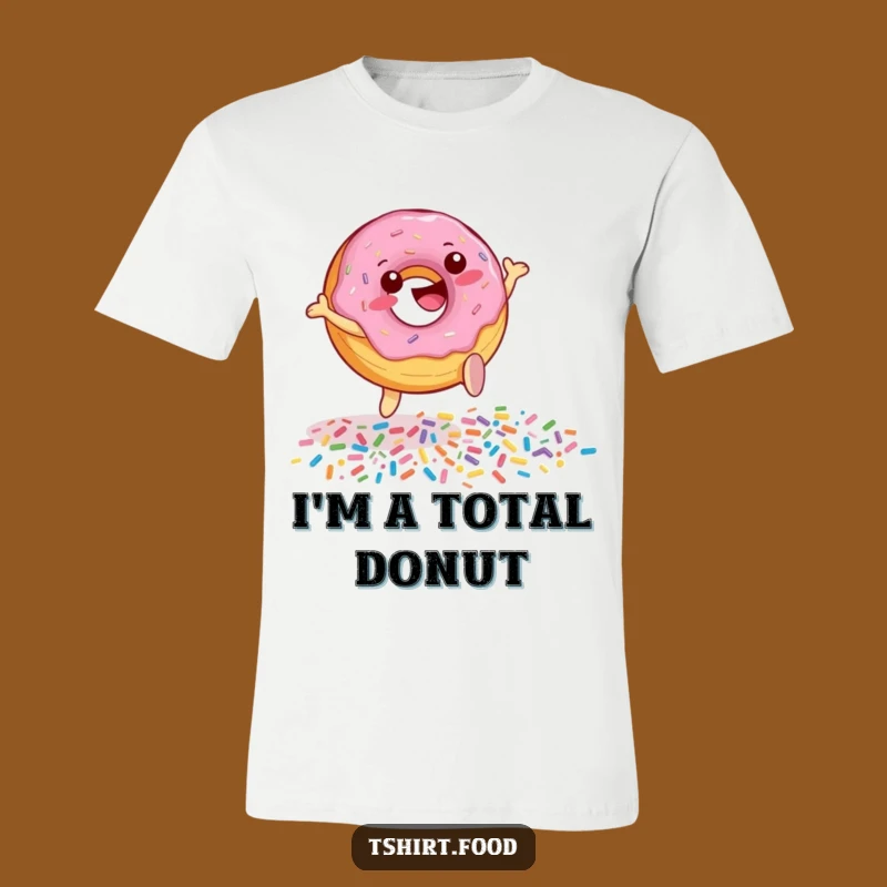 Funny Donut Sprinkle Leap T-Shirt - Sweet Apparel and a Joyful Gift