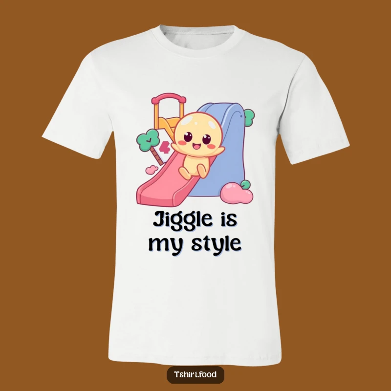 Funny Jelly Slide T-Shirt: Embrace the Wobble with This Enthusiastic Character