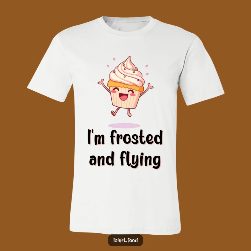 Funny Leaping Cupcake T-Shirt - Wear Your Joy, Great Funny Gift
