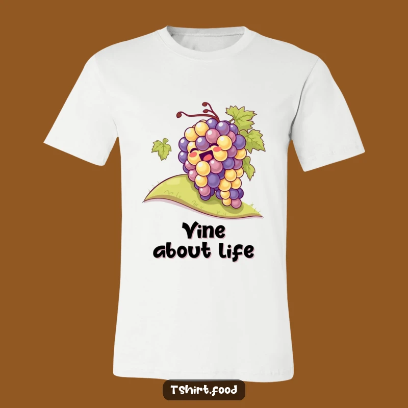 Funny Giggling Grapes Rolling Down T-Shirt: Wear the Fun!