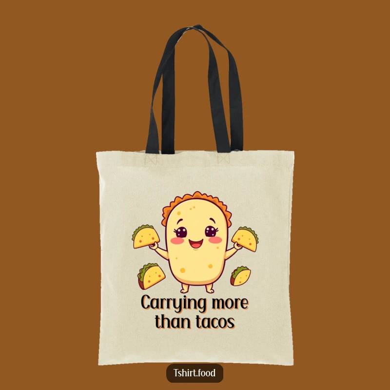 Funny Taco Juggling Tote Bag - Stylish and Hilarious Accessory for Everyday Fun