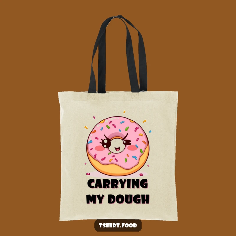 Funny Kawaii Donut Sprinkle Tote Bag: Carry Your Sweetness