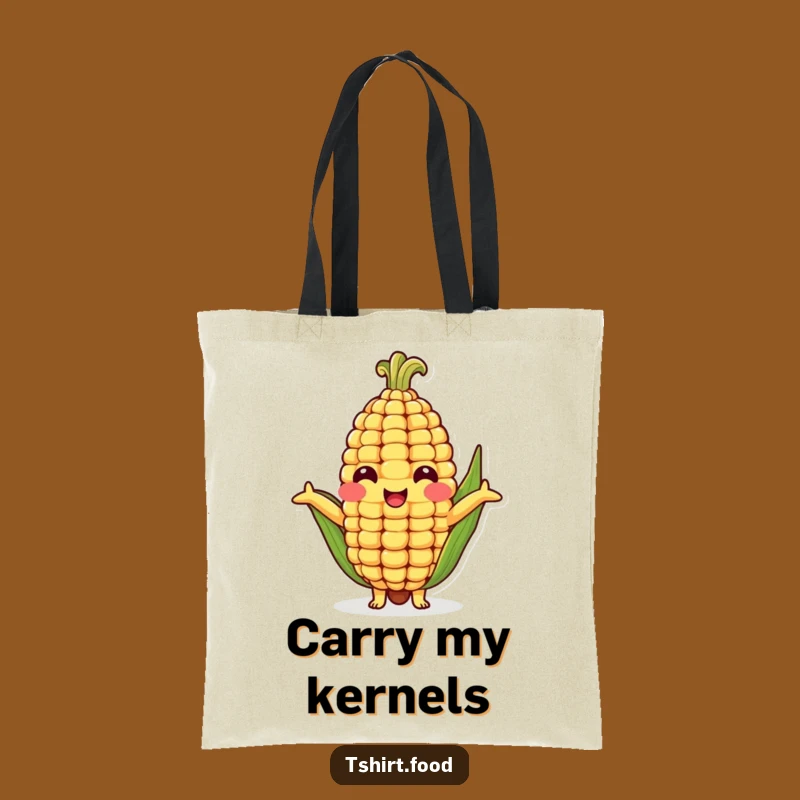 Funny Corn Cob Hug Tote Bag - Carry Your Laughs with This Adorable Veggie