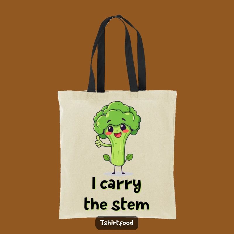 Funny Broccoli Thumbs Up Tote Bag: A Comical Carry-All for Joyful Errands